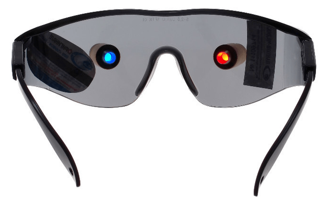 Γυαλιά εκπαιδευτή με LED blasters για βελτίωση της όρασης
