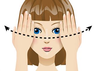 Η άσκηση «Μέσα από τα δάχτυλά σου» ανακουφίζει από την πίεση στα μάτια και βελτιώνει την όραση.